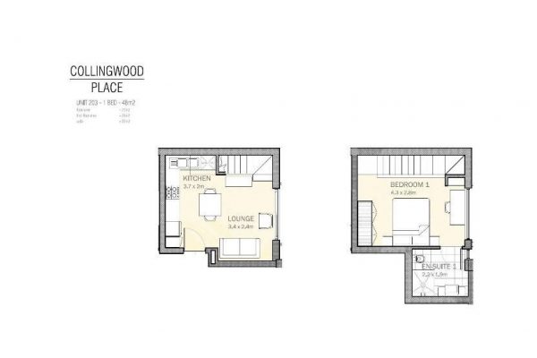 Collingwood place 1 Bedroom